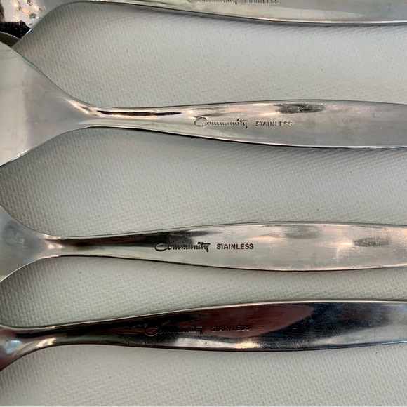 Oneida Community Venetia Stainless Flatware Serving Pieces Hostess Set Lot of 4 - Picture 9 of 9
